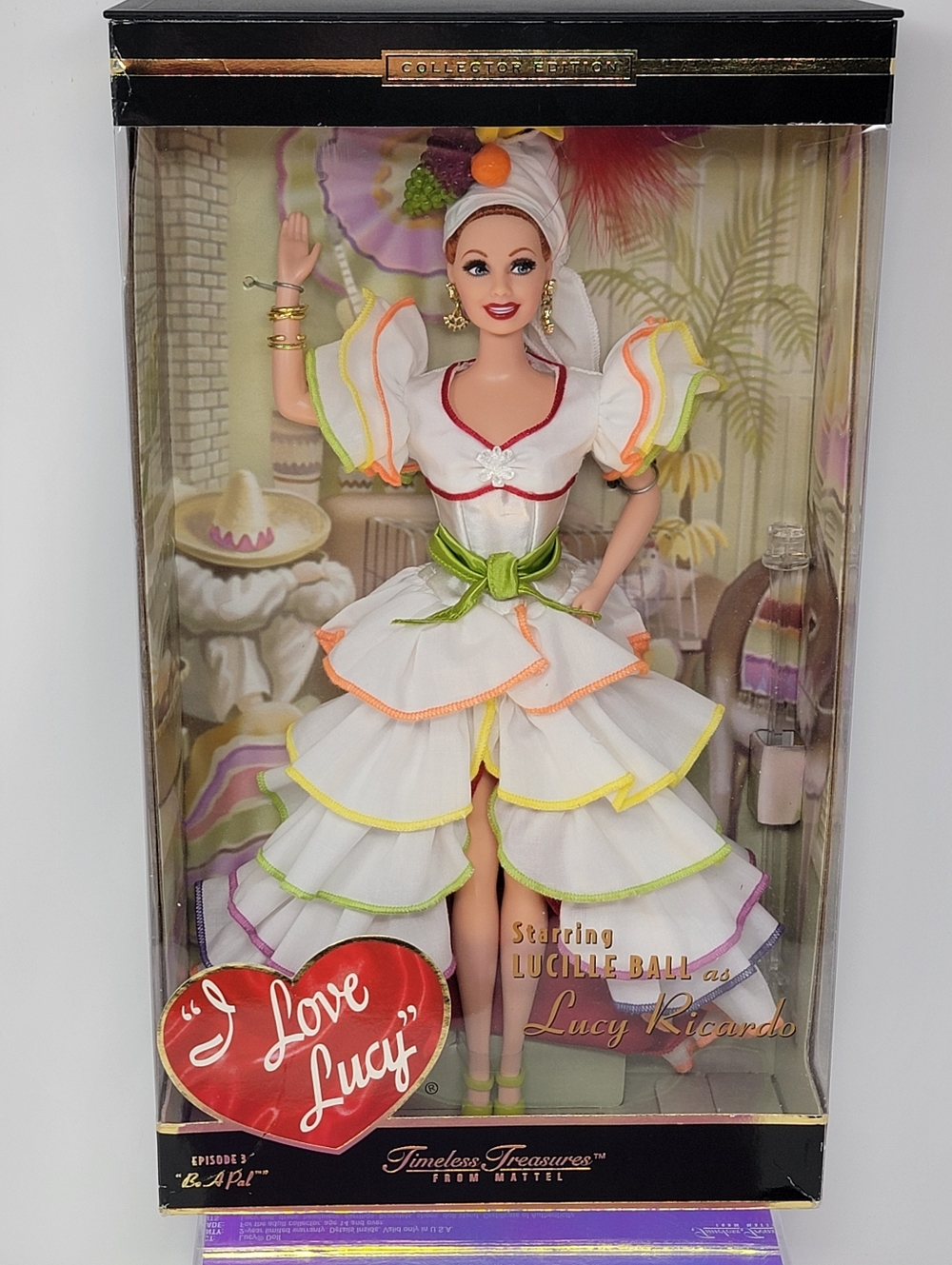 2002 NIB I Love Lucy Barbie Doll "Be A Pal" Collector Edition Timeless Treasures